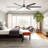 Brillion 72" Modern Industrial Dimmable Ceiling Fan with LED Lights and Remote Control, 6 Aluminum Blades, 6 Speeds Reversible DC Motor -1466008797