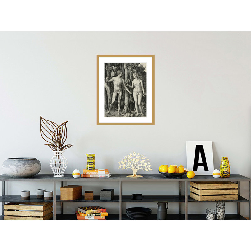 «Adam and Eve» par Albrecht Dürer, impression giclée sur cadre, H 28,57 po x l 23,5 po