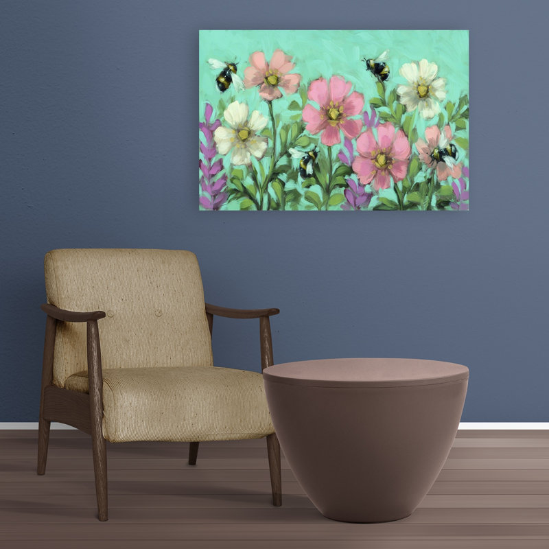 «Spring Magic Bee Nature», reproduction d'art murale, H 24 po x l 36 po