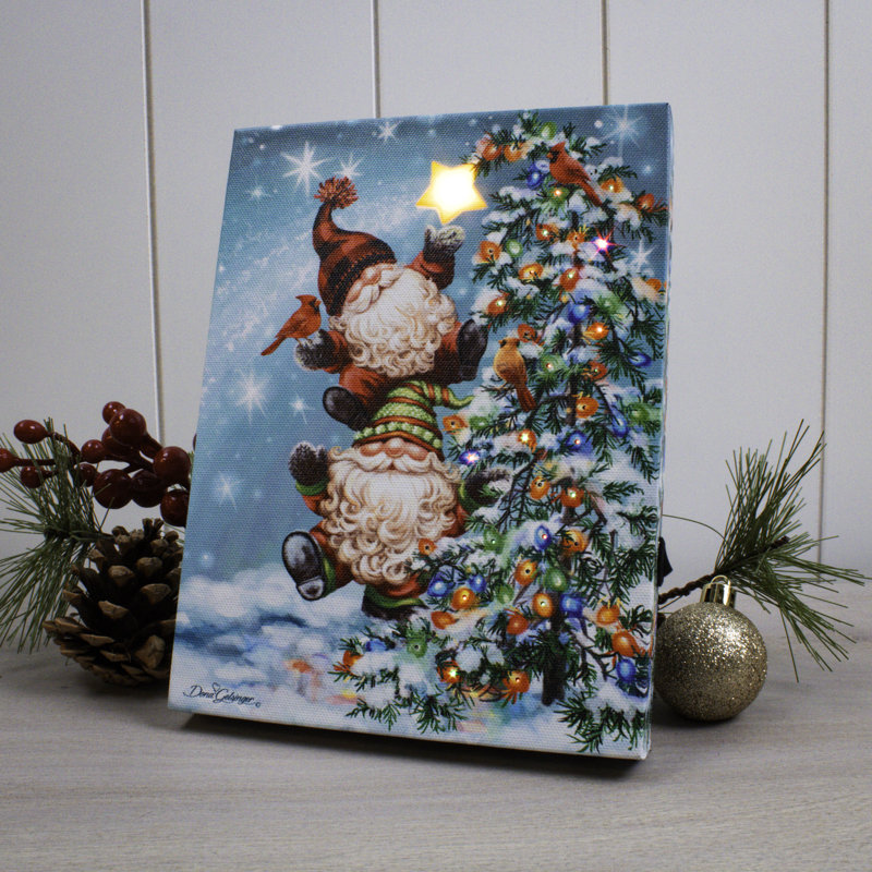 Toile Holly Jolly Gnomes