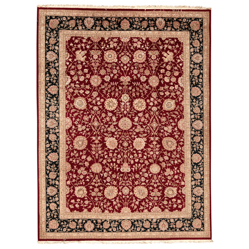 Tapis rectangulaire noué à la main