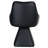 Contemporary Faux Leather Dining/Accent Chair with Swivel - Black-2074510534
