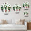 Three Cacti In Clay Pots - Horloge murale traditionnelle-60327175