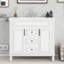 Meuble-lavabo de 36 pouces avec lavabo supérieur intégré, parfait pour un décor moderne et élégant-132937618