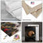 Ensemble de 3 impressions sur toile neutres à motif géométrique géométrique ton sur ton, impression sur toile-131381497