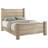 Weathered Oak Queen Panel Bed