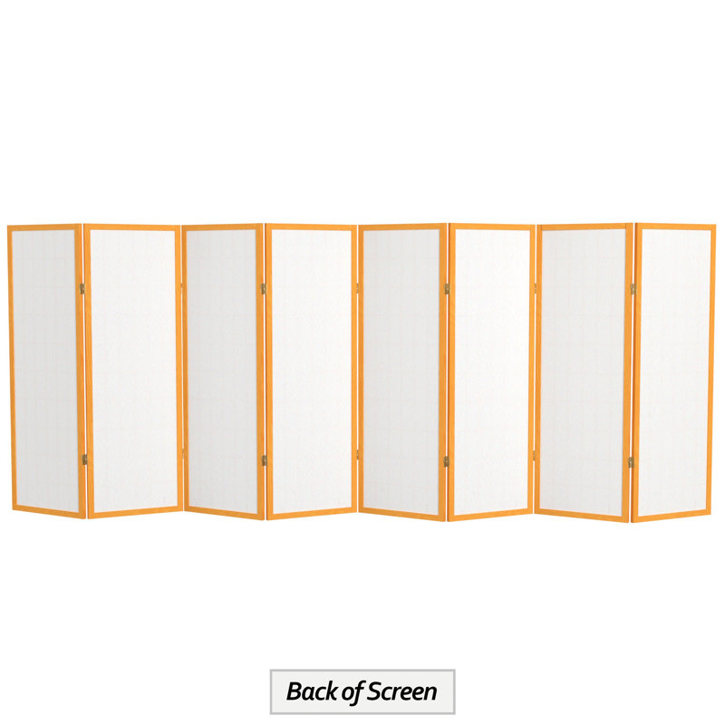 Écran court Shoji 50,75 "Alex, Miel, 8 panneaux