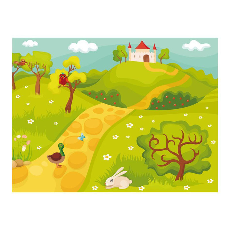 Panneau mural Freddie-Lee A Path to a Magical Castle, L 106 po x l 137 po