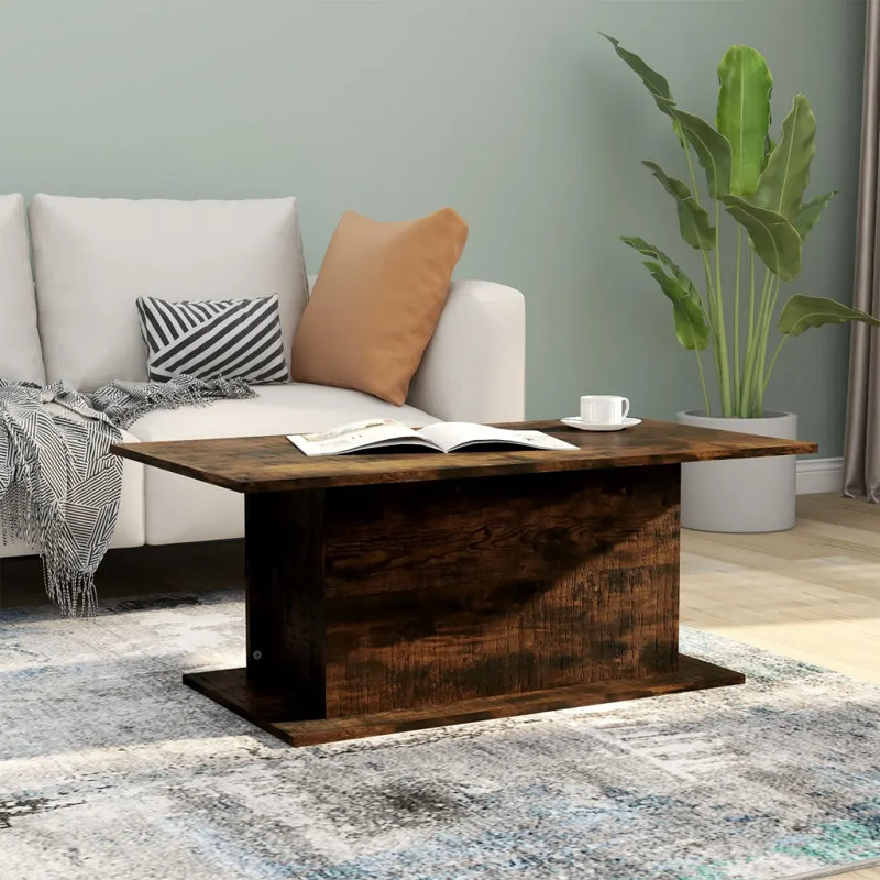 Coffee Table 102x55.5x40 cm Engineered Wood, Smoked Oak