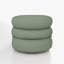 Fauteuil demi-tonneau pivotant rembourré Coyle-1840234590-1867919385