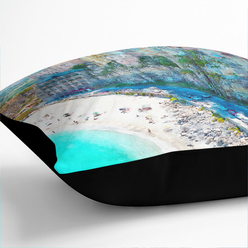 Square Cushion, 40cm H x 40cm W x 15cm D, Black