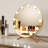 Large and Bright LED Metal Mirror Touch Dimmable Swivel Tabletop Mirror Hollywood Round lighted Makeup Mirror with 11 bulbs and 3x Magnification-1477777346