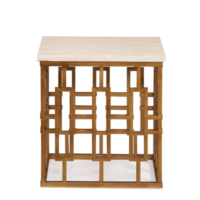 Chicklet Marble End Table