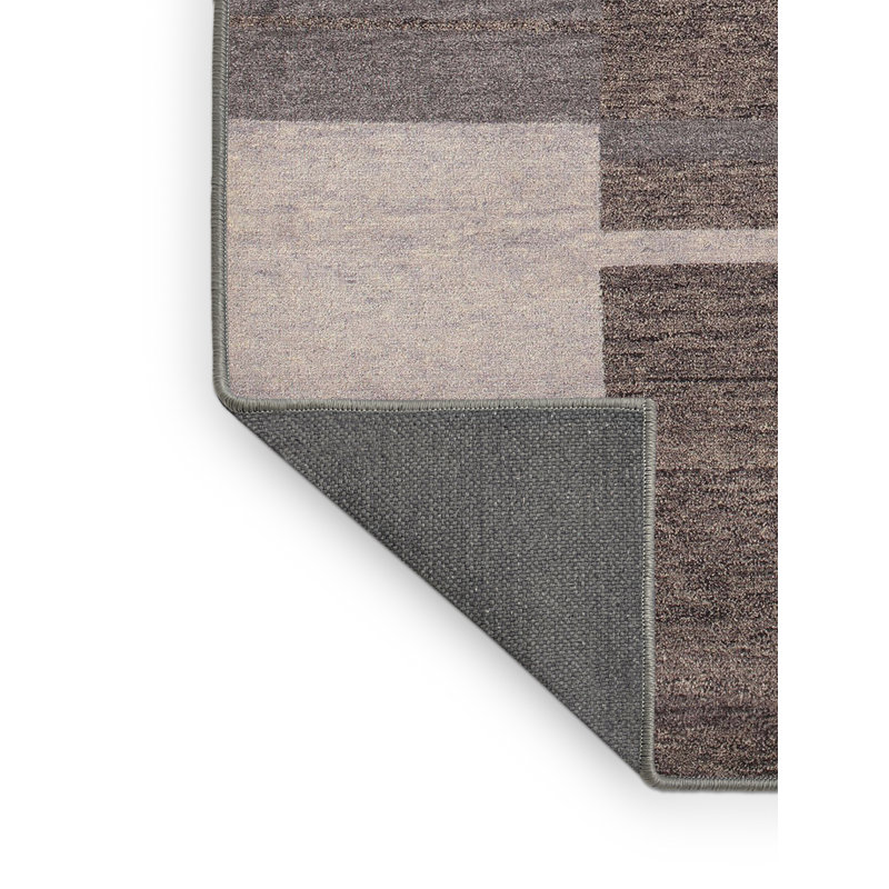 Tapis contemporain gris / brun, Rectangle 2 pi x 5 pi