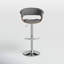 Amein Swivel Upholstered Adjustable Height Counter Stool-440975572