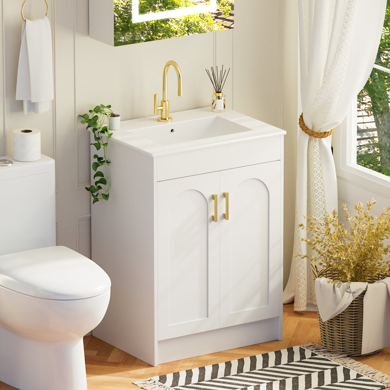 Aishwarya Derby 61 W cm Free-Standing Bathroom Vanity Unit with Basin
