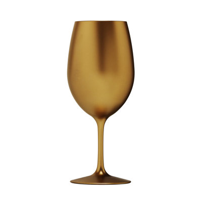Metallic Plastic Wine Glasses Set of 4