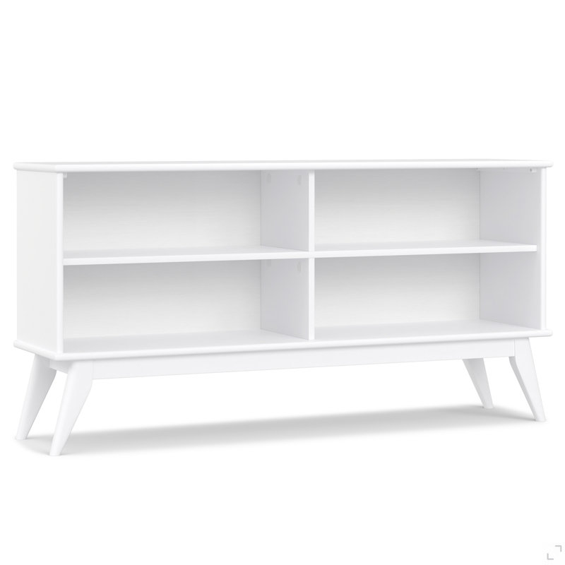 Bibliothèque basse Draper, Blanc