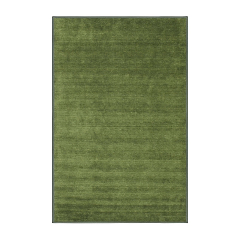 Tapis de zone vert contemporaine, Rectangle 8 pi x 10 pi