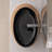 Yingze Bathroom Artistic Vessel Sink, 23"W×15"D×5.9"Hegg-Shaped Sink Retro Ceramic Washbasin Above Counter For Bathrooms, Modern Countertop Bowl Sink, Wood Grain Black