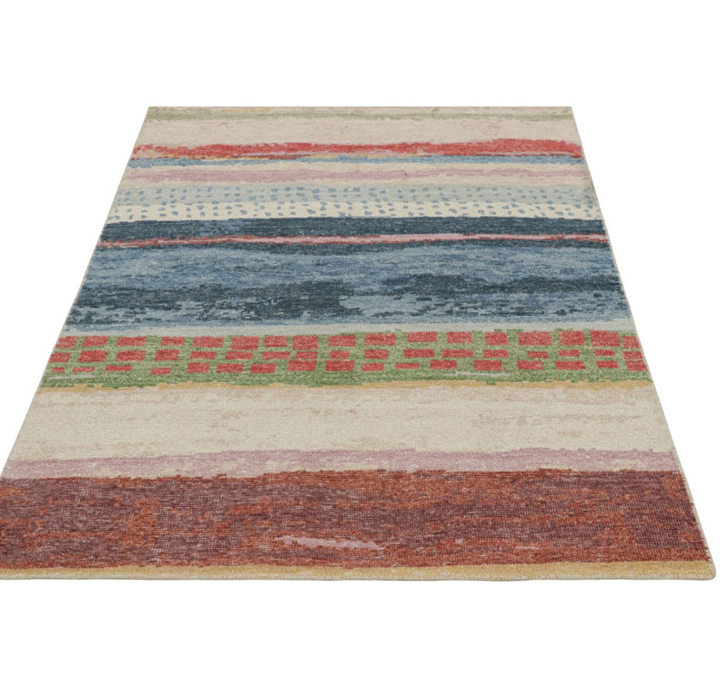 Distressed Homage Handmade Kilim Wool Animal Print Area Rug, Rectangle 10' x 14'