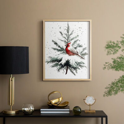 «Christmas Holiday Art» CDXXX, reproduction d'art encadrée - bois massif