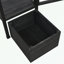 Banc de rempotage avec boîte de rangement mobile et tablettes réglables-1303120555