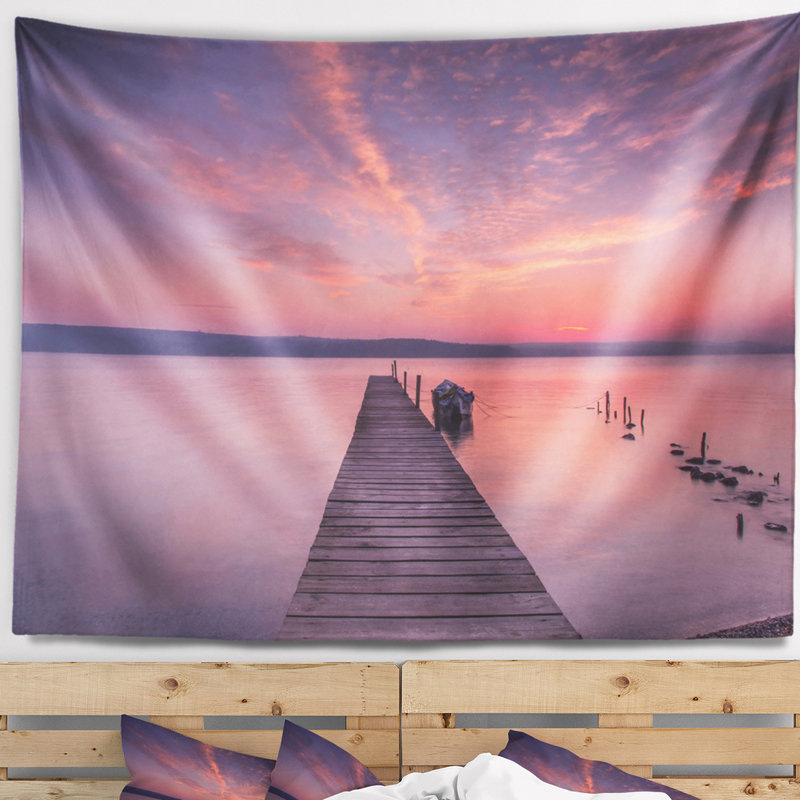 Tapisserie en bois Seascape, H 78 po x l 92 po