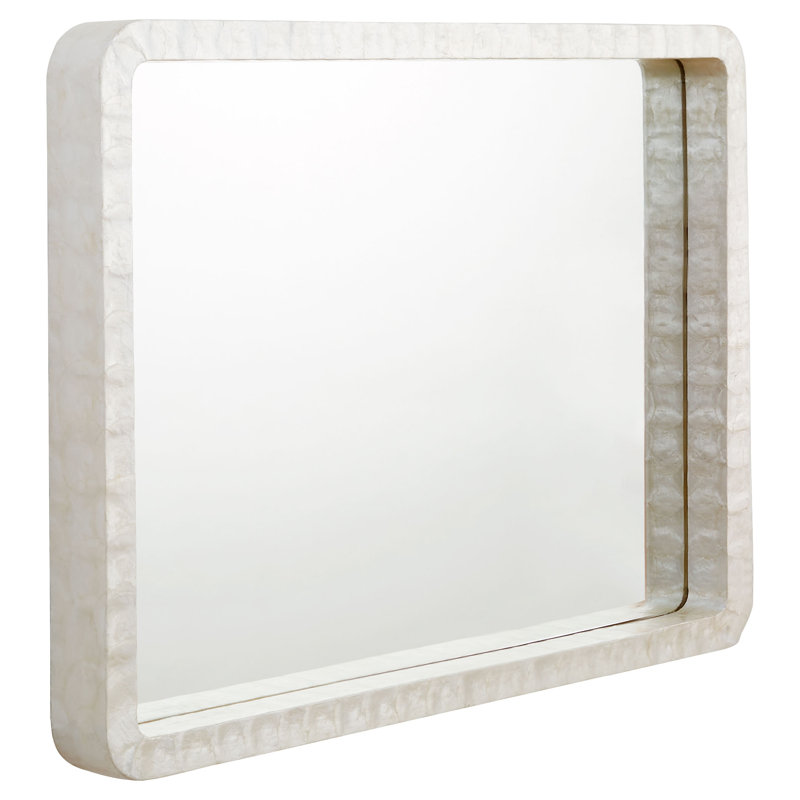 Triton Wall Mirror, White, 40" x 28"