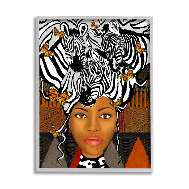 «Abstract Abstract Zebra Butterfly» par Sangita Bachelet - impression, Estampe numérique Farmhouse