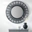 Bamboo / Rattan Round Wall Mirror-98249887