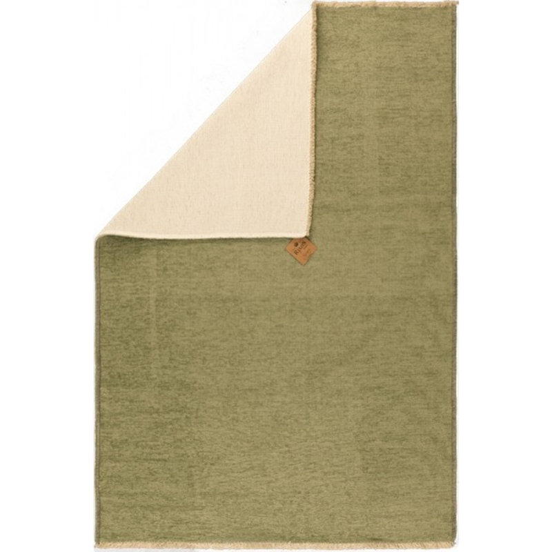 Tapis de couleur unie en coton tissé à la machine Efi, Rectangle 2 pi 7 po x 4 pi 7 po
