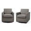 Fauteuil rembourré pivotant-1417438255