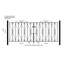 Uriegas Scroll Metal Driveway Gate 91cm High-135015478