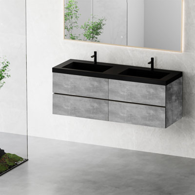 60" Floating Bathroom Vanity With Sink
