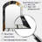 Koeller Marble Granite Agate With Touches Of Gold IX - Geometric Arch Wall Mirror, Grey Asymmetrical Decorative Mirror, Printed Metal Art-1419253232