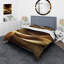 Gold Elegant Modern Sofa I - Ensemble de housse de couette abstrait - Polyester en microfibre-110398157