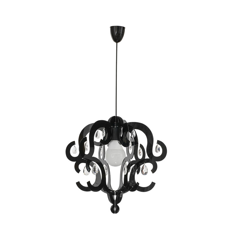 Escudero 1 - Light Geometric Pendant, Black