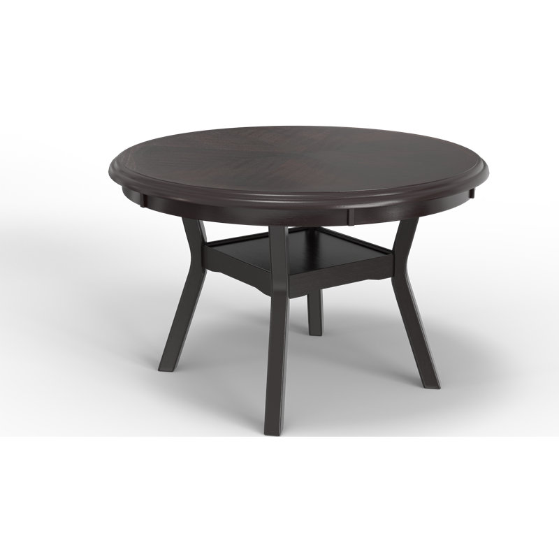 Ensemble de salle à manger Ziemer Jackins, Ébène, H 30 po x L 47,25 po x l 47,25 po