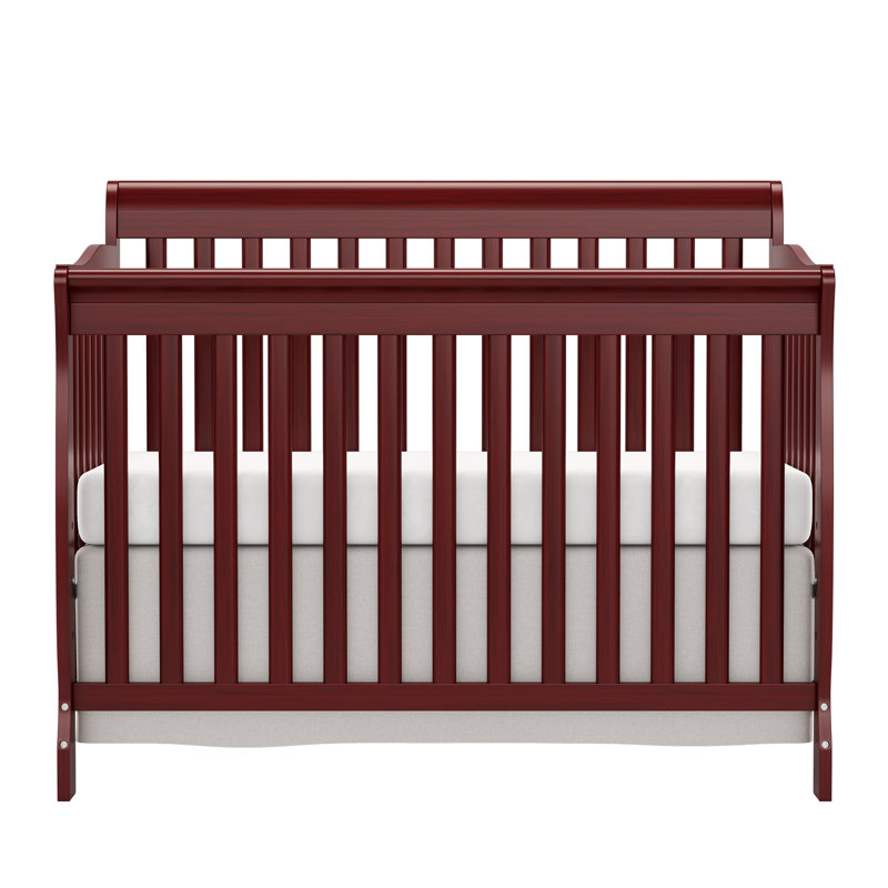 Lit de bébé convertible 5-en-1, Cerisier