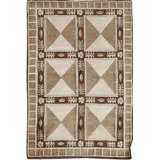 Hand-Knotted High-Quality Beige Area Rug