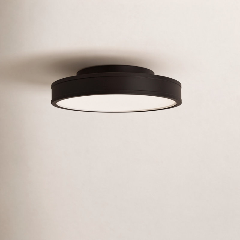 Radcliff rond semi-encastré, H 4 po x l 16 po x P 16 po, Fer vieilli
