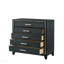 Commode au fini noir patiné-296574840