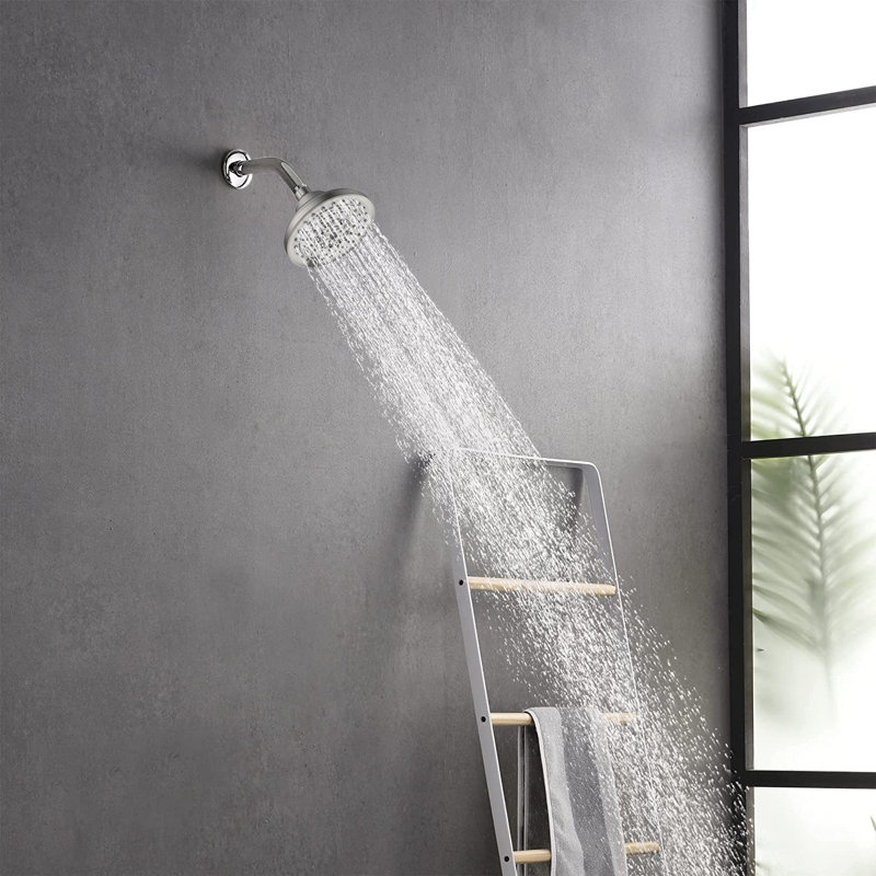Pomme de douche à pluie fixe 1,8 GPM GPM, Nickel brossé