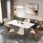 Luxury modern simple rectangular dining table sets-102484094
