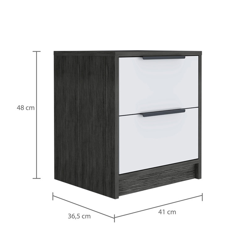 Germani 41cm W Manufactured Wood Bedside Table