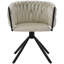 31cm H Tufted Velvet Upholstered Metal Armchair-1938997075-1914789562
