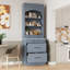 [Vidéo d'assemblage fournie] Garde-manger de 83,7 pouces de hauteur moderne TopMAX-1609843311