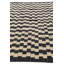 Tapis noir et blanc Ousley
