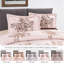 Beige Trendy Printed Bedspread Floral Design Quilted with Pillow Shams-113665298